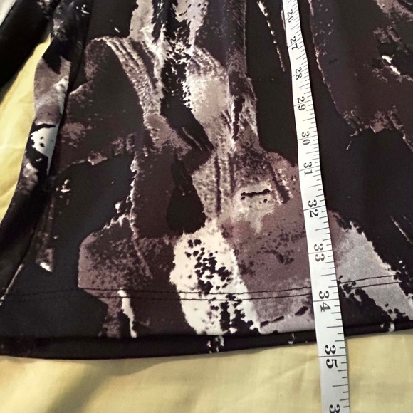 NEW PHOTOS! GAUCHOS, WIDE LEG, BLACK PRINT COMBO, SIZE 4X, MADE IN CANADA!!, - Picture 7 of 15